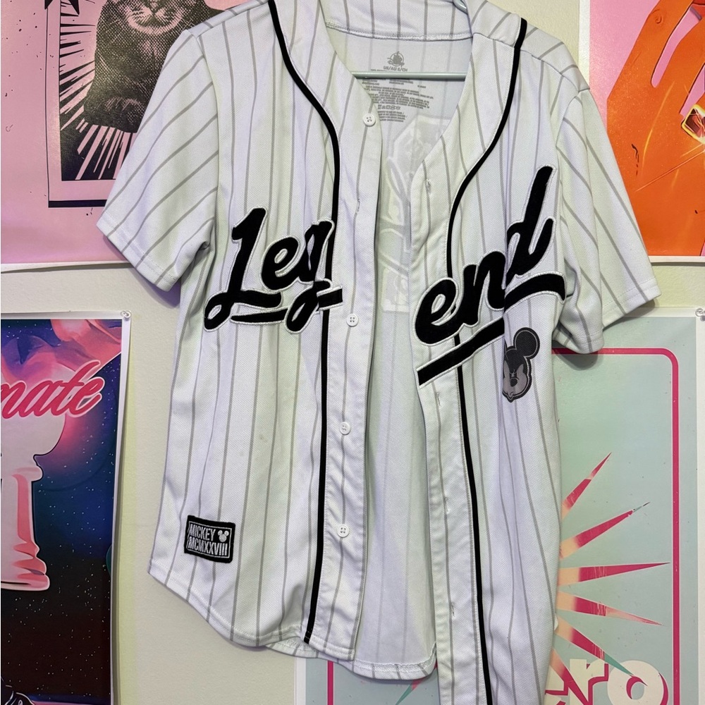 Disney Gray Striped Shirt